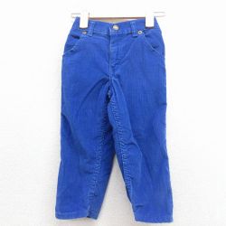 古着 オシュコシュ コーデュロイ パンツ キッズ ボーイズ 子供服 80年代 80s USA製 タロン 青 26feb04