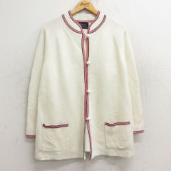 古着 長袖 ニット カーディガン レディース 80年代 80s ラグラン 白他 ホワイト 24oct23 中古 トップス