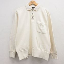 【20%OFF】古着 Liz Sport 長袖 トップス レディース 90年代 90s コットン 襟付き 生成り 25mar18 中古