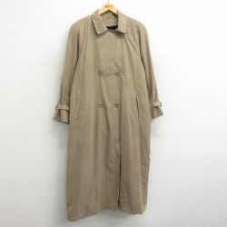 【50%OFF】古着 ロンドンフォグ 長袖 コート レディース ラグラン ロング丈 ベージュ カーキ 内側ウール 24jan23 中古 アウター