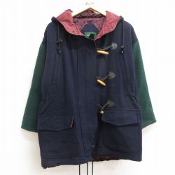 古着 長袖 ウール ジャケット パーカー レディース 00年代 00s 紺他 ネイビー 内側キルティング 24oct05 中古 アウター ジャンパー ブルゾン