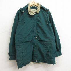【50%OFF】古着 エルエルビーン LLBEAN 長袖 ジャケット パーカー レディース 90年代 90s 大きいサイズ 緑 グリーン 24dec09 中古 アウター ジャンパー ブルゾン