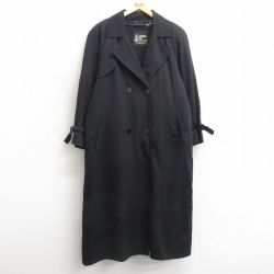 古着 ロンドンフォグ 長袖 トレンチ コート レディース 90年代 90s ラグラン ロング丈 USA製 黒 ブラック 25jan11 中古 アウター
