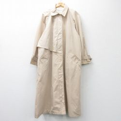 古着 ロンドンフォグ 長袖 コート レディース 90年代 90s 大きいサイズ ロング丈 USA製 ベージュ カーキ 25jan15 中古 アウター