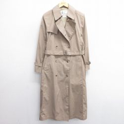 古着 ロンドンフォグ 長袖 トレンチ コート レディース 90年代 90s 大きいサイズ ロング丈 USA製 ベージュ カーキ 25feb17 中古 アウター