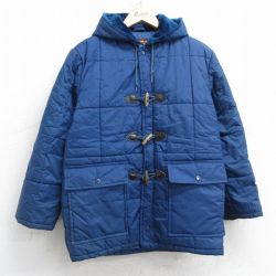 古着 長袖 ナイロン ダッフル ジャケット パーカー レディース 80年代 80s 紺 ネイビー 25feb17 中古 アウター ジャンパー ブルゾン