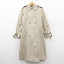 【50%OFF】古着 ロンドンフォグ 長袖 トレンチ コート レディース 90年代 90s ロング丈 ベージュ カーキ 25mar17 中古 アウター