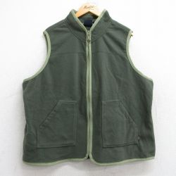 古着 ルート66 フリース ベスト レディース 00年代 00s 大きいサイズ 濃緑 グリーン 25nov01 中古 アウター