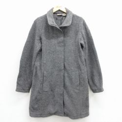 古着 エルエルビーン 長袖 ウール コート レディース 00年代 00s ロング丈 グレー 霜降り 25dec08