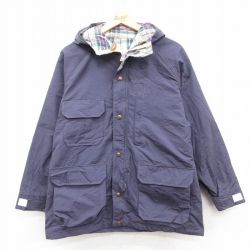 古着 ウールリッチ 長袖 ジャケット マウンテン パーカー レディース 80年代 80s ロクヨンクロス ラグラン USA製 紺 内側ウール 25dec17