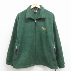 古着 EMS 長袖 フリース ジャケット レディース 90年代 90s ラケット 緑 25dec17