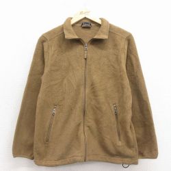 古着 ランズエンド 長袖 フリース ジャケット レディース 茶 25dec17