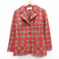 古着 ペンドルトン 長袖 ウール テーラード ジャケット レディース 80年代 80s USA製 赤他 チェック【spe】 25dec18