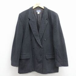 古着 ペンドルトン 長袖 テーラード ジャケット レディース 90年代 90s 大きいサイズ USA製 グレー 26jan09