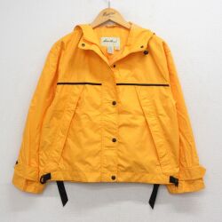 古着 エディーバウアー 長袖 ナイロン ジャケット パーカー レディース 00年代 00s 黄 内側メッシュ 26apr27