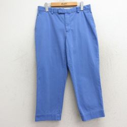【50%OFF】古着 ラルフローレン Ralph Lauren ブランド チノ パンツ チノパン レディース 90年代 90s コットン 薄紺系 ネイビー 【spe】 24jun24 中古 ボトムス