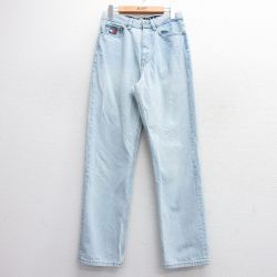 古着 トミーヒルフィガー TOMMY HILFIGER トミージーンズ ブランド ジーンズ レディース ワンポイントロゴ コットン 紺 ネイビー デニム 25feb17 中古 ボトムス ジーパン Gパン ロング パンツ