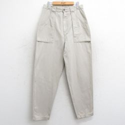 古着 EMS ベイカー パンツ レディース 90年代 90s コットン 薄ベージュ カーキ 25feb21 中古 ボトムス