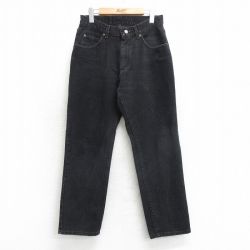 古着 ジーンズ レディース 黒 ブラック デニム 25mar28 中古 ボトムス ジーパン Gパン ロング パンツ