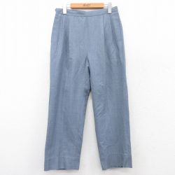 古着 スラックス パンツ レディース 80年代 80s タロン 薄紺 ネイビー 25mar28 中古 ボトムス
