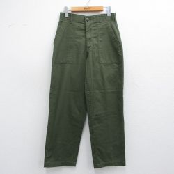 古着 ビンテージ ミリタリー ベイカー パンツ レディース 70年代 70s USA製 タロン 緑 グリーン 【spe】 25mar31 中古 ボトムス