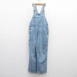 古着 オーバーオール レディース コットン 紺 ネイビー デニム 25may09 中古 ボトムス