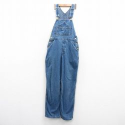 古着 ディッキーズ Dickies オーバーオール レディース 90年代 90s コットン USA製 紺 ネイビー デニム 【spe】 25may09 中古 ボトムス