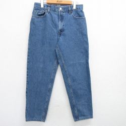 古着 リーバイス Levis 550 ジーンズ レディース 90年代 90s テーパード コットン USA製 紺 ネイビー デニム 25may16 中古 ボトムス ジーパン Gパン ロング パンツ