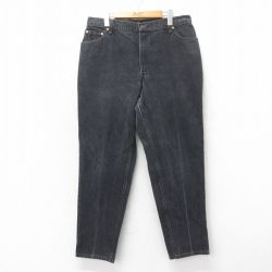 古着 リーバイス Levis 550 ジーンズ レディース 90年代 90s テーパード コットン USA製 黒 ブラック デニム 【spe】 25may22 中古 ボトムス ジーパン Gパン ロング パンツ
