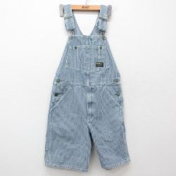 古着 オシュコシュ OSHKOSH オーバーオール レディース コットン 紺他 ネイビー ヒッコリー ストライプ 25jun27 中古 ボトムス