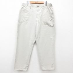 【50%OFF】古着 リー Lee ベイカー パンツ レディース コットン USA製 薄ベージュ カーキ 25jun27 中古 ボトムス