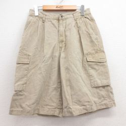 古着 ユニオンベイ ショート カーゴ パンツ ショーツ レディース ダック地 ベージュ カーキ 25jun27 中古 ボトムス