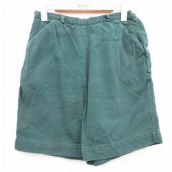 【50%OFF】古着 ビンテージ ショート ガールスカウト パンツ ショーツ レディース60年代 60s コットン 緑 グリーン 【spe】 25jun27 中古 ボトムス