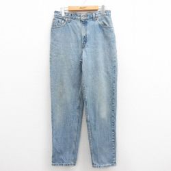 【50%OFF】古着 リーバイス Levis 550 ジーンズ レディース 90年代 90s コットン USA製 紺 ネイビー デニム 【spe】 25jul26 中古 ボトムス ジーパン Gパン ロング パンツ