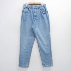 【50%OFF】古着 アメリカンイーグル American Eagle ジーンズ レディース 00年代 00s テーパード ヒゲ コットン 薄紺 ネイビー デニム 25oct06 中古 ボトムス ジーパン Gパン ロング パンツ
