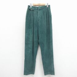 古着 エディーバウアー コーデュロイ パンツ レディース 90年代 90s USA製 緑 26jan23