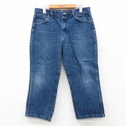 古着 ラングラー ジーンズ レディース 80年代 80s ヒゲ USA製 紺 デニム【spe】 26feb09