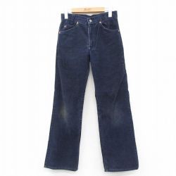 古着 リーバイス Levis コーデュロイ パンツ レディース 80年代 80s USA製 タロン 紺 26feb18
