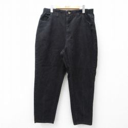 古着 エルエルビーン ジーンズ レディース 90年代 90s テーパード コットン USA製 黒 デニム 26may01