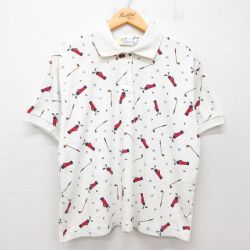 【50%OFF】古着 半袖 ポロ シャツ レディース 00年代 00s ゴルフ 白他 ホワイト 25jun27 中古 ブラウス トップス