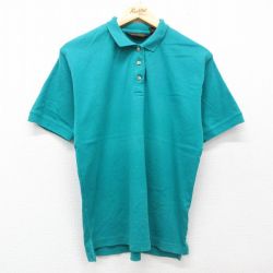 古着 エディーバウアー 半袖 ポロ シャツ レディース 90年代 90s コットン 青緑 25jun27 中古 ブラウス トップス