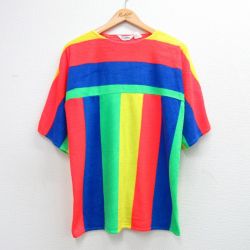 古着 カタリナ 半袖 ビンテージ Tシャツ レディース 80年代 80s パイル地 大きいサイズ 赤他 26may07
