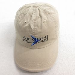 【20%OFF】中古 キャップ ARRIGHI 刺繍 コットン ベージュ カーキ 25jun30