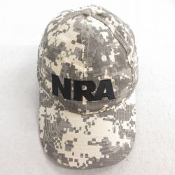 中古 キャップ NRA 刺繍 デジタルカモ 薄ベージュ カーキ 迷彩 25jun30