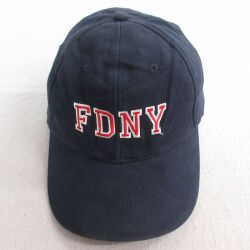中古 キャップ FDNY 刺繍 紺 ネイビー 25jul01