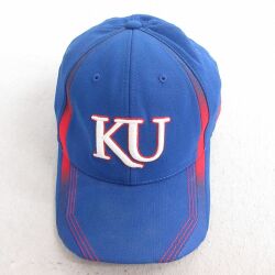 中古 アディダス adidas キャップ カンザス 刺繍 青 ブルー 25jul01