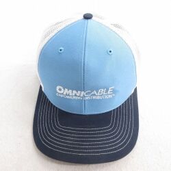 【50%OFF】中古 メッシュ キャップ OMNICABLE 雌雄 水色 25jul01