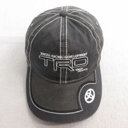 中古 キャップ TRD トヨタ 刺繍 黒 ブラック 25jul01