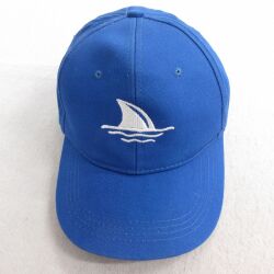中古 キャップ サメ 刺繍 青 ブルー 25jul01