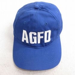 中古 キャップ AGFD 刺繍 コットン 青 ブルー 25jul03